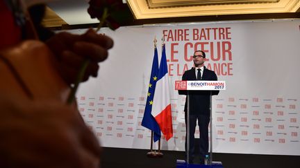 Benoît Hamon, le 29 janvier 2017, à Paris.&nbsp; (CHRISTOPHE ARCHAMBAULT / AFP)