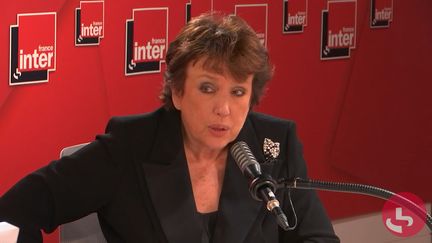 La ministre de la Culture Roselyne Bachelot, sur France Inter, lundi 18 octobre 2021 (FRANCE INTER / RADIO FRANCE)