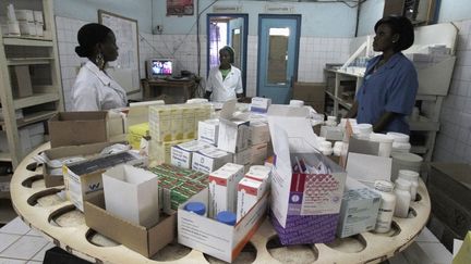 Pharmacie de l'hôpital général de Man, dans l'ouest de la Côte d'Ivoire, le 4 juillet 2013 (REUTERSLUC GNAGO / X01459)