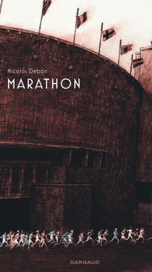 Couverture du roman graphique "Marathon" de Nicolas Debon (DARGAUD)