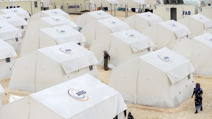 Un camp de r&eacute;fugi&eacute;s syriens &agrave;&nbsp;Suruc (Turquie), le 30 janvier 2015. (BULENT KILIC / AFP)