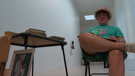 "Fléa Market Lady", sculpture hyperréaliste de l’artiste américain Duane Hanson (Duane Hanson)