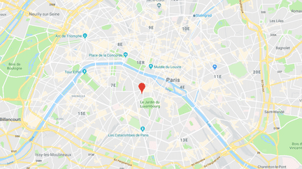 L'homme est tombé dans une trappe rue Mézières, dans le 6e arrondissement de Paris. (GOOGLE MAPS)