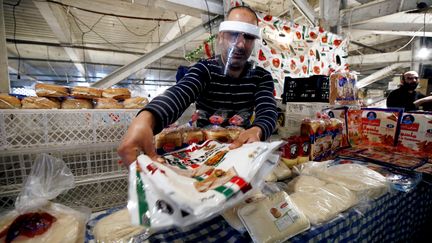 Marché algérois, le 23 avril 2020.&nbsp; (BILLAL BENSALEM / NURPHOTO)