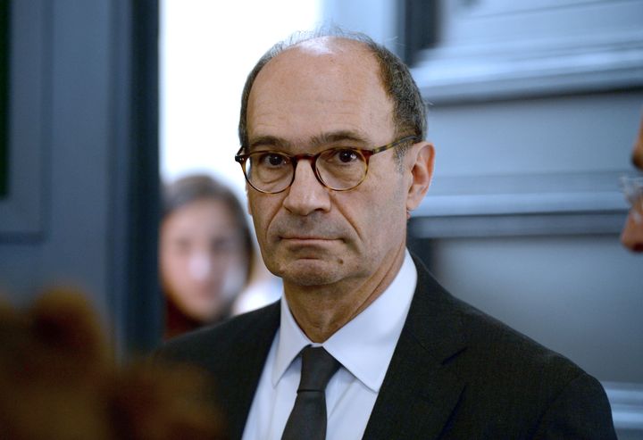 Eric Woerth, le 25 mars 2015, au palais de justice de Bordeaux. (JEAN-PIERRE MULLER / AFP)