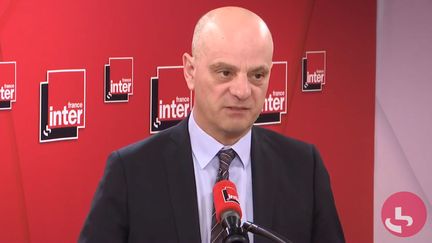 Jean-Michel Blanquer invité de France Inter le 13 mars 2020. (FRANCE INTER / RADIO FRANCE)