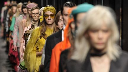 Défilé Gucci pap féminin automne-hiver 2016-2017, à Milan
 (Riccardo Giordano/IPA PRE/SIPA)