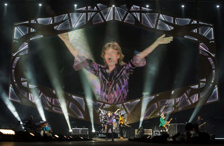 The Rolling Stones sur scène à Tel Aviv le 4 juin 2014
 (JACK GUEZ / AFP)