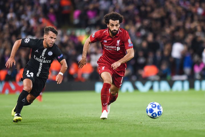 Mohamed Salah, lors de Liverpool-PSG (WATTS/MERCURY PRESS/SIPA)