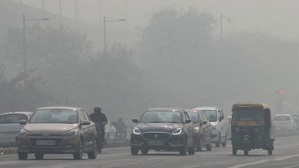 Un épisode de pollution à New Delhi (Inde) le 13 novembre 2017. (MAXPPP)