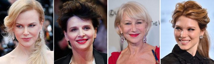 Nicole Kidman, Juliette Binoche, Helen Mirren et Léa Seydoux
 (JOHN MACDOUGALL / AFP)