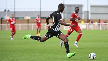 Abdallah Sima, prêté par Brighton, est l'un des nouveaux visages d'Angers cette saison. (JOSSELIN CLAIR / LE COURRIER DE L'OUEST via MAXPPP)