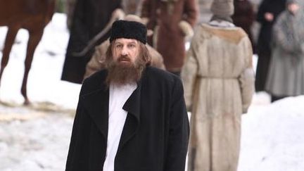 Gérard Depardieu lors du tournage du téléfilm "Raspoutine"
 (Oleg Kuteinikov)