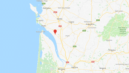 La commune de Floirac est située au sud-ouest de la Charente-Maritime. (CAPTURE ECRAN GOOGLE MAPS)