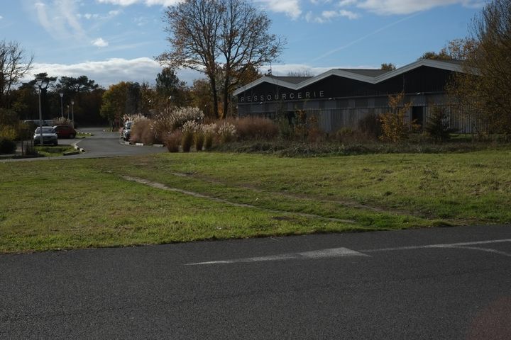 Le terrain sur lequel McDonald's espère s'implanter, à Dolus d'Oléron (Charente-Maritime).&nbsp; (MARGAUX DUGUET / FRANCEINFO)