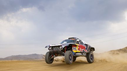 Stéphane Péterhansel, l'un des hommes forts du Dakar, au volant de sa mini X-Raid (FLORENT GOODEN / DPPI)