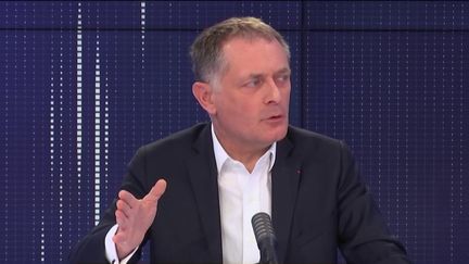 Philippe Juvin, sur franceinfo,&nbsp;jeudi 15 avril 2021. (FRANCEINFO / RADIOFRANCE)