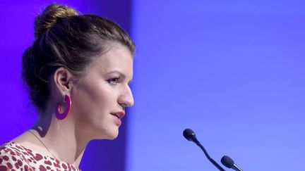 La secrétaire d'Etat à l'Egalité femmes-hommes Marlène Schiappa lors d'un discours, le 20 novembre 2019 à Paris. (ERIC PIERMONT / AFP)