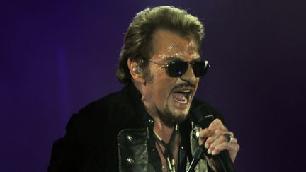 Johnny Hallyday aux Francofolies de La Rochelle (14 juillet 2015)
 (Xavier Leoty / AFP)