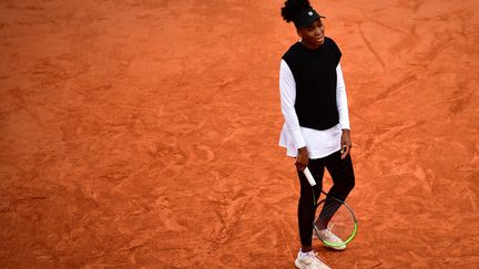 Venus Williams, legging et veste manches longues sont de sortie sous ce froid. (MARTIN BUREAU / AFP)