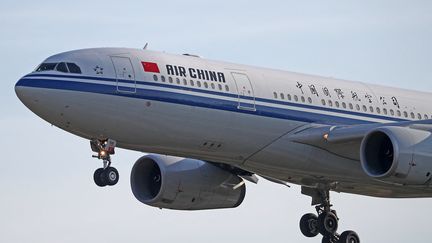 An Air China plane lands in Barcelona (Spain), June 6, 2023 (photo illustration).  (URBANANDSPORT / NURPHOTO / AFP)