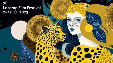 L'affiche de la 76e édition du festival de Locarno qui se tient du 2 au 12 août en Suisse. (FESTIVAL DE LOCARNO)