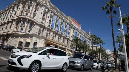 Manifestation de taxis ni&ccedil;ois contre UberPop le 26 juin 2015 &agrave; Nice (Alpes-Maritimes). (  MAXPPP)