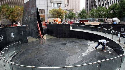 L'African Burial Ground National Monument à New York créé par l’architecte américain d'origine haïtienne Rodney Leon.
 
 (Mario Tama/Getty Images/AFP)