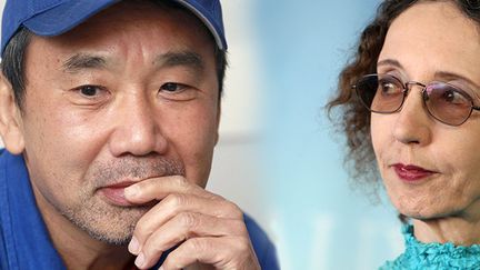 Haruki Murakami et Joyce Carol Oates sont en tête des paris en ligne pour l'attribution du Nobel de littérature
 (ENGELSMANN/CARO FOTOS/SIPA et KENZO TRIBOUILLARD / AFP)