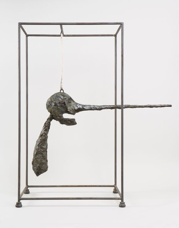 "Le Nez", 1947 (version de 1949). Bronze, 80,9 x 70,5 x 40,6 cm. Fonte 1965. Collection Fondation Giacometti. (SUCCESSION GIACOMETTI (FONDATION GIACOMETTI, PARIS ET ADAGP, PARIS))