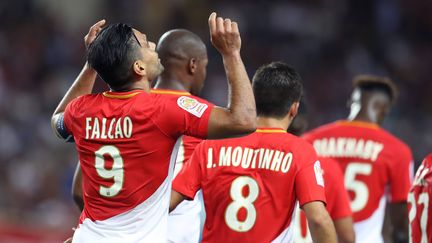 Radamel Falcao et ses coéquipiers de l'AS Monaco.