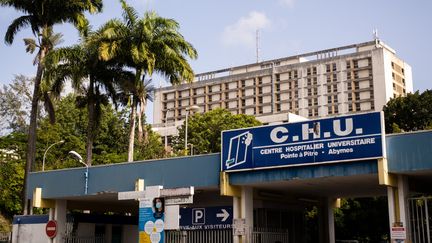 Le CHU de Pointe-à-Pitre (Guadeloupe), le 3 septembre 2021. (CARLA BERNHARDT / AFP)