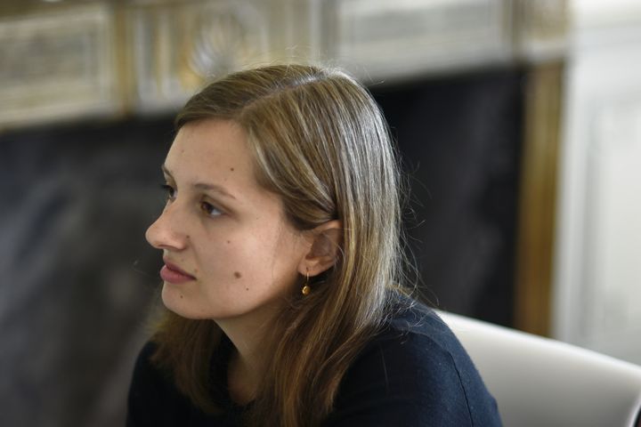 Theorbist Élodie Brzustowski at the Ambronay Festival, September 15, 2024. (BERTRAND PICHENE)