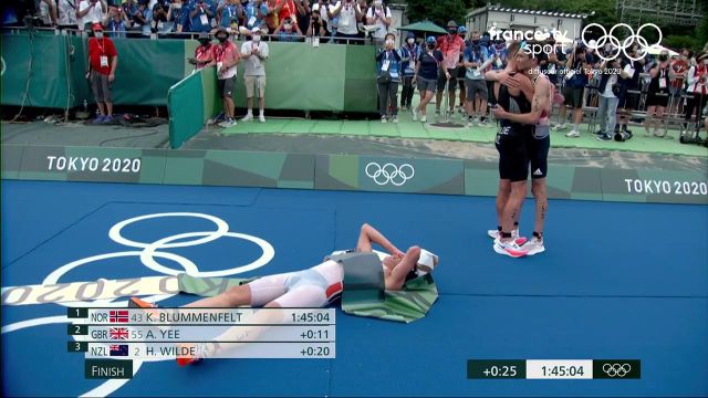 Le Norvégien Kristian Blummenfelt, impressionnant dans le dernier tour et au bout de l'effort, devient champion olympique de triathlon. Vincent Luis, premier Français, se classe treizième.