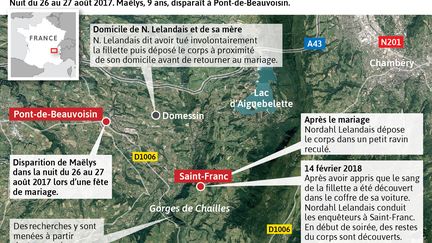 Affaire Maëlys : des restes du corps de la fillette découverts sur les indications de Nordahl Lelandais. (VISACTU)