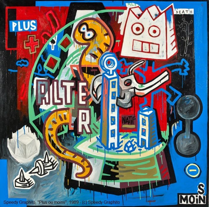 "Plus ou moins" 1989
 (Speedy Graphito)