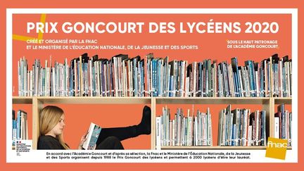 L'affiche de la nouvelle édition du prix Goncourt des Lycéens. (Académie Goncourt / FNAC)