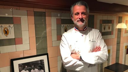 Mathieu Viannay dans son restaurant "La Mère Brazier" (BERNARD THOMASSON / RADIO FRANCE)