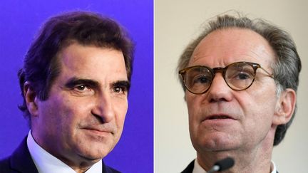 Christian Jacob (à gauche), Renaud Muselier (à droite).&nbsp; (ALAIN JOCARD / AFP)