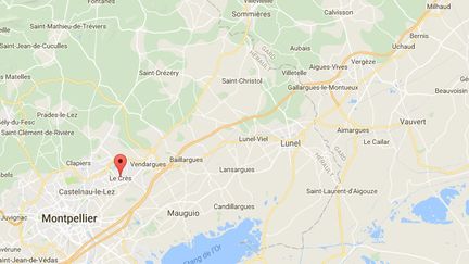 Une centaine de pompiers sont intervenus pour venir à bout de l'incendie chez un pisciniste au Crès (Hérault). (GOOGLE MAPS)