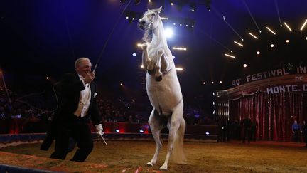 Alexis Gruss, le fondateur de la compagnie de cirque qui porte son nom, ci-contre à Monaco, le 19 janvier 2016.&nbsp; (VALERY HACHE / POOL / AFP POOL)