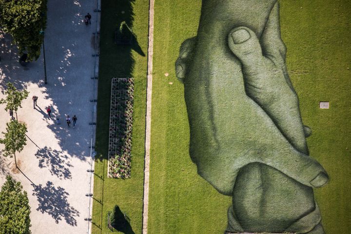 Beyon Walls vue du ciel (détail). (CHRISTOPHE PETIT TESSON / EPA)