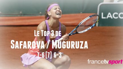 Impériale du début à la fin, Lucie Safarova est parvenue à faire craquer l'Espagnole Garbine Muguruza.