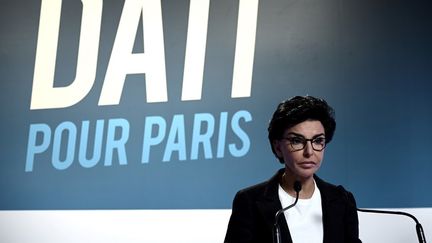 Rachida Dati, candidate à la mairie de Paris pour Les Républicains, le 15 mars 2020. (PHILIPPE LOPEZ / AFP)