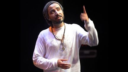 Qusai Kheder,  Chanteur de hip hop en Arabie saoudite: un exercice de haute voltige
 (Bertrand Guay / AFP)