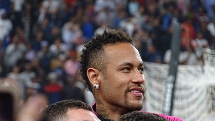 Neymar lors d'un entraînement avec le PSG à Doha en janvier 2019. (BRUNO SALOMON / RADIO FRANCE)