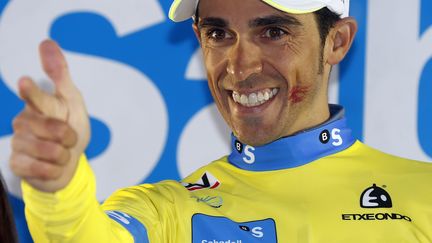 La joie d'Alberto Contador (Tinkoff) (JAVIER ETXEZARRETA / EFE)