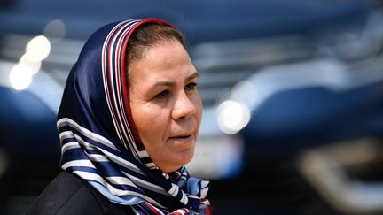 Latifa Ibn Ziaten, présidente de l'association Imad, pour la Jeunesse et la Paix, le 23 mai 2018 à l'Elysée. (JULIEN MATTIA / NURPHOTO)