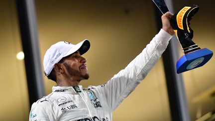 Lewis Hamilton pourrait être sacré une cinquième fois en F1 dimanche, à Austin.  (GIUSEPPE CACACE / AFP)