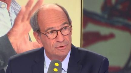 Le député LR de l'Oise, Eric Woerth, invité de franceinfo le 28 août 2018. (RADIO FRANCE / FRANCE INFO)